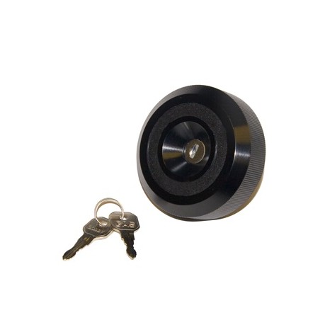 ref_201646_Bouchon de réservoir à carburant verrouillable (noir) Scott Drake C6TZ-9030-BK-LK