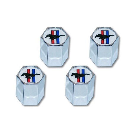 ref_199764_Bouchons de valves avec logo Tri-bar (jeu de x4) Scott Drake ACC-5033270